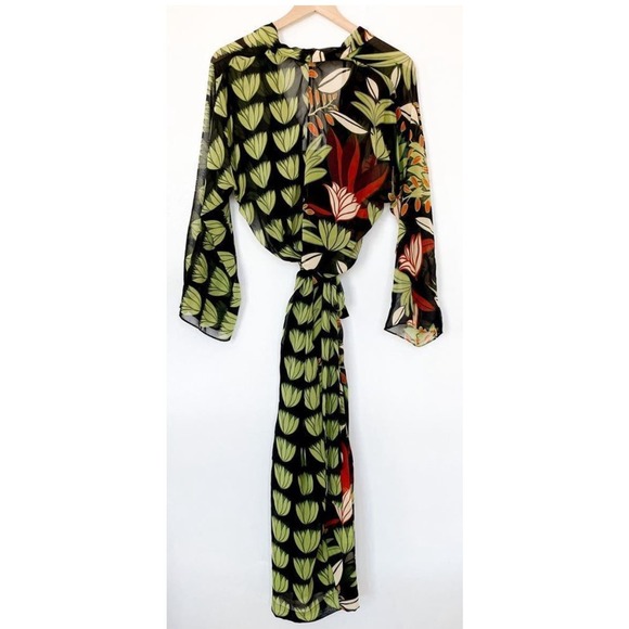 Zara Belted Flowy Dress 8447/294/228/021 - Picture 4 of 5